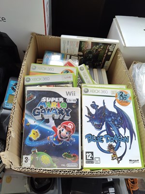 Lot 222 - Box containing games and other media