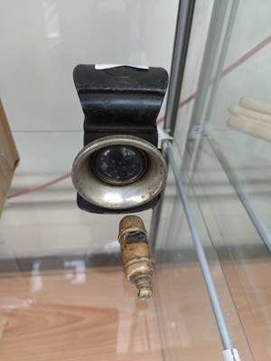 Lot 107 - Vintage bike lantern and whistle