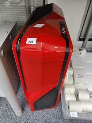Lot 223 - Red computer base unit untested