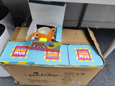 Lot 51 - 2 boxes of red panda hero mugs