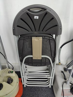 Lot 182 - Set of 6 folding chairs