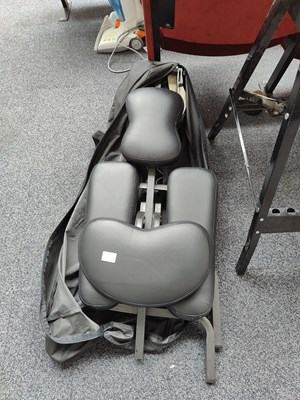 Lot 233 - Folding massage chair in carry bag