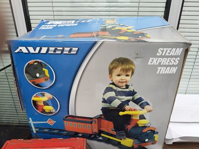Lot 143 - Kids ride on steam express train boxed
