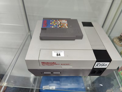 Lot 84 - Nintendo entertainment system base unit only with dr mario game card