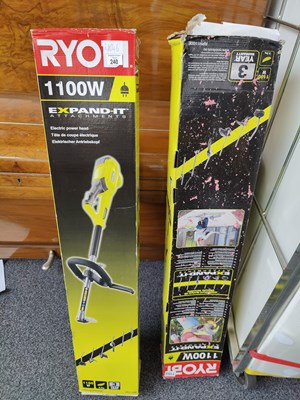Lot 240 - Ryobi electric power head attachments
