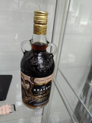 Lot 93 - The kraken dark rum dark caramel flavour