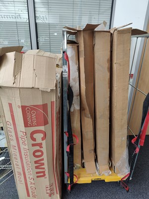 Lot 176 - Cage and boxes of asstd insulation