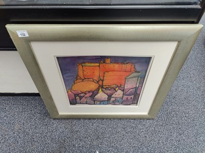 Lot 132 - Edinburgh castle framed picture