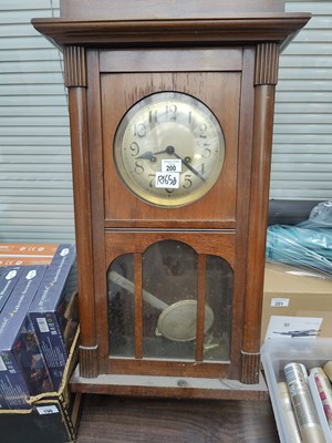 Lot 200 - Wooden Wall hanging clock