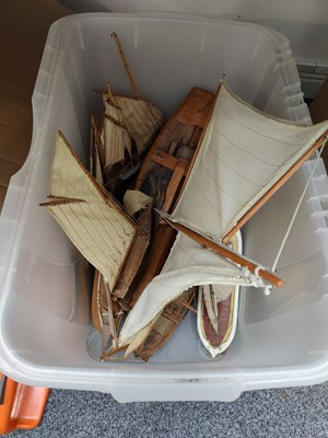 Lot 62 - Box of model boats