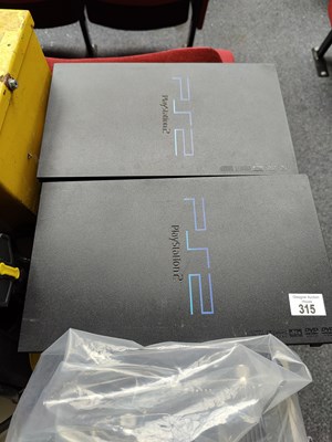 Lot 315 - Untested PS2 console base units