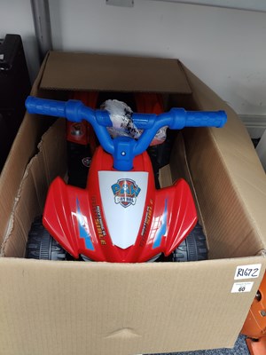 Lot 60 - Paw patrol ride on kids toy