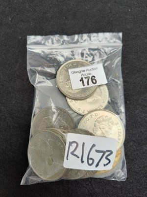 Lot 176 - Qty of assorted coins large
