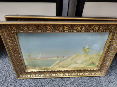 Lot 164 - 2 Arabic scene framed pictures