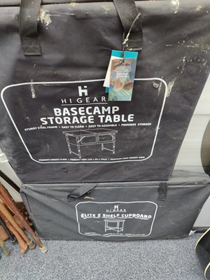 Lot 141 - Higear storage table and cupboard for camping