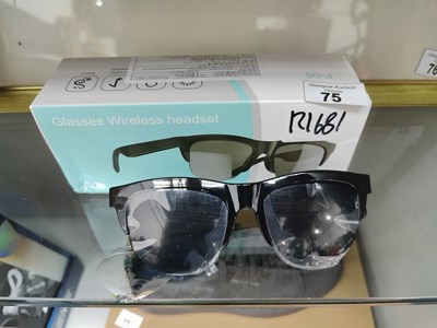 Lot 75 - Glasses wireless headset