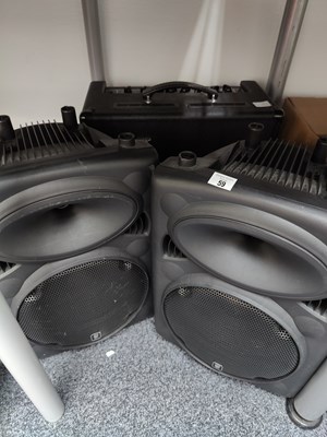 Lot 59 - Gtx sound speakers and amp
