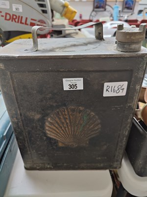 Lot 305 - Shell vintage petrol can