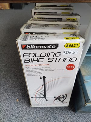 Lot 44 - 9 folding bike stands in boxes