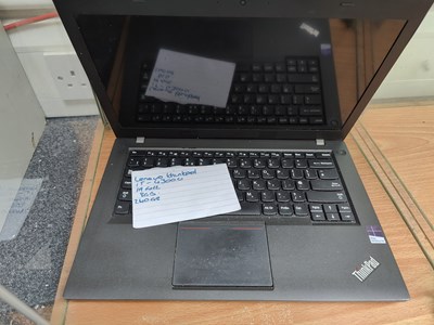 Lot 128 - Lenovo ThinkPad i5 processor, 8gb ram, 240gb HDD, fully reset with windows no charger