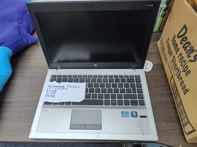 Lot 89 - HP pro book laptop i5 processor, 4gb ram, 500gb processor, fully reset with windows, no charger