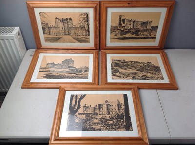 Lot 159 - Collection of Wooden Framed Scottish Castles