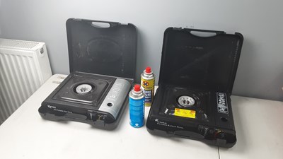 Lot 365 - Camping gas stoves with gas