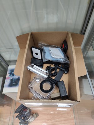 Lot 114 - Action camera with mounts