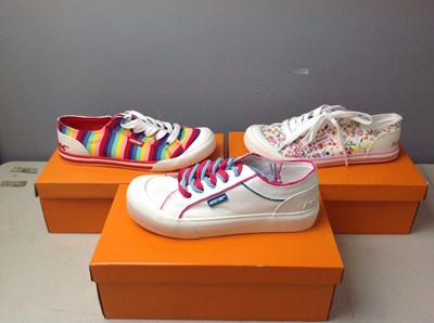 Lot 120 - 3 Pairs Of Women’s Rocket Dog Trainers (Size 6) RRP £60
