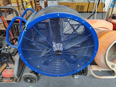 Lot 291 - Large blue max fan on wheels