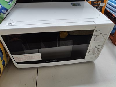 Lot 331 - Small white microwave