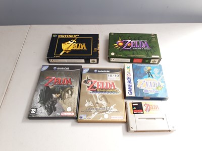 Lot 95 - Qty of Retro Zelda Nintendo Games