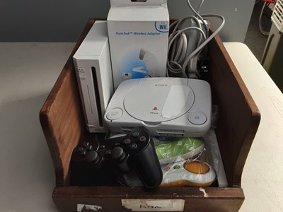 Lot 6 - Nintendo Wii & PS1 With Accessories