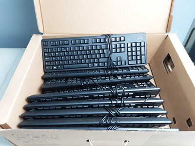 Lot 221 - 10 Dell Computer Keyboards