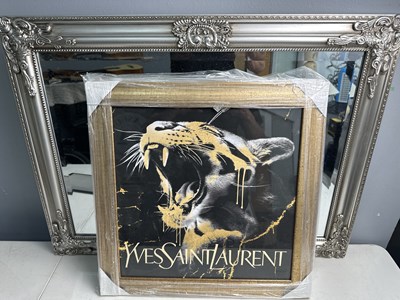 Lot 63 - Mirror & YSL Picture