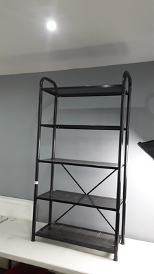 Lot 185 - 5 shelf unit metal