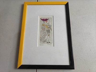 Lot 66 - Small framed artwork signed by aseanda (Norwegian)