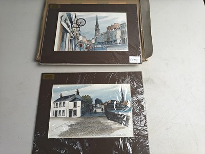 Lot 94 - Set of 2 mounted unframed signed pictures by Dorothy Bruce