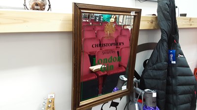 Lot 120 - London gin bar mirror