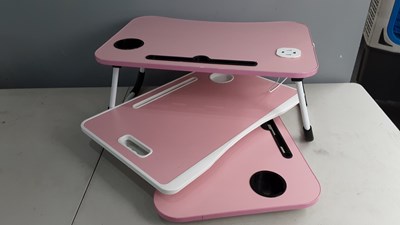Lot 220 - 3x pink laptop trays