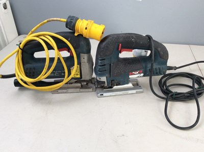 Lot 307 - 2 Bosch 110v jigsaws