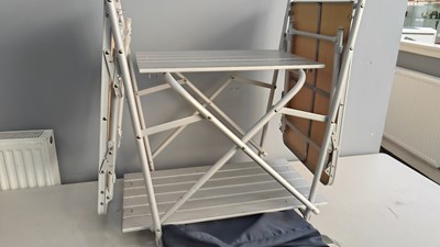 Lot 358 - Folding camping table with carry bag