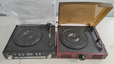 Lot 209 - 2 compact record deck systems with various other inputs