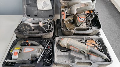 Lot 366 - Collection of challenge Xtreme power tools in cases