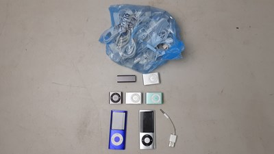 Lot 99 - Job Lot Of iPod, iPod Shuffles & Various Charging Cables
