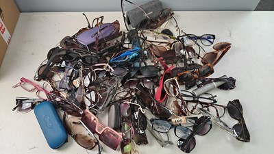 Lot 32 - Large box of assorted sunglasses and reading glasses