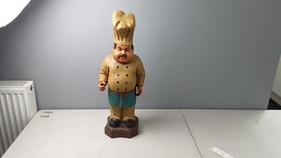Lot 90 - Decorative fat chef statue