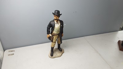 Lot 94 - Western cowboy statue