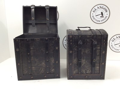 Lot 40 - Pair Of pirate style chests ideal for wines etc