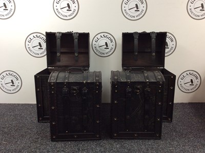 Lot 113 - Two Pair's Of Captain Cook Treasure Chests